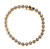4.00ct Bezel Set Round Violet Tanzanite Bracelet 7