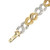 1.20 Carat Pave Diamond Yellow White Gold Swirl Link Bracelet