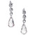 26.00 Carat Light Pink Briolette Quartz Diamond Dangle Earrings