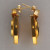 Victorian Granulated 14k Yellow White Gold Dangle Earrings