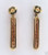 Vintage 1970s 14k Yellow Gold Diamond Channel & Bezel Set Hinge Dangle Earrings