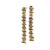 "S" Link 14k Yellow Gold 1.60ct Light Golden Brown Diamond Dangle Earrings
