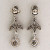 Vintage 1950-1960 14k Gold .45CT Single & Brilliant Diamond Dangle Earrings