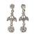 Vintage 1950-1960 14k Gold .45CT Single & Brilliant Diamond Dangle Earrings