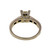 1.02ct Princess Cut Platinum Certified Engagement Ring Channel Set Sides 