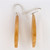 Rare Quartz Golden Rutile 50.00ct 14k White Gold Dangle Earrings
