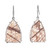 Peter Suchy 52.52 Carat Quartz Rutile Inclusion 14k White Gold Dangle Earrings
