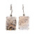 Vintage 16.67ct Quartz Black Inclusions 14k White Gold Peter Suchy Earrings