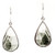 14.46ct Clear Quartz with Tourmaline 14k Gold Dangle Peter Suchy Earrings