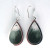 14.46ct Clear Quartz with Tourmaline 14k Gold Dangle Peter Suchy Earrings