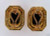Estate 18k Yellow Gold Jet Black Onyx & Outer Row 66 Diamond Clip Post Earrings