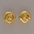 Vintage Tiffany + Co Solid 18k Yellow Gold Peretti Simple Domed Earrings