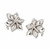 Diamond White Gold 3-D Star Shaped Earrings