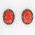 OTS Vintage Antique Victorian Revival Pink Coral 9k Gold .04ct Diamond Earrings
