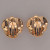 Vintage 6 AAA Grade Japanese Cultured Pearl 14k Gold Leaf Clip & Post Earrings