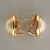 Vintage Estate 14mm AAA Top Quality 14k Yellow Gold Clip Post Earrings