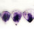 Vintage 375.00ct Pear Clear Quartz Purple Amethyst 19 Inch 14k Gold Necklace