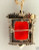 Vintage 1870 Victorian 15k Pink Gold Carved Carnelian Hard Stone Pin Pendant