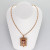 Vintage 1870 Victorian 15k Pink Gold Carved Carnelian Hard Stone Pin Pendant