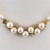 Vintage 1960 Pearl 14k Yellow Gold Diamond 6.25mm Necklace 1.00ct