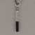 Vintage Solid 18k Gold Rectangular Bar 20 Diamond "Y" Necklace 18 Inch Box Chain
