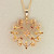 Victorian Cat's Eye 1900'S 3.8mm Round Cabochon Moonstone 12k Gold Pendant Chain
