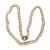 Vintage Good Slender 24 Inch Strand 6.5MM Akoya Natural Pearls Necklace Flower