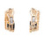  4.25 Carat  Diamond Yellow Gold Hoop Earrings