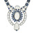 34.50 Carat Moonstone Sapphire White Gold Pendant Necklace