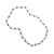 Peter Suchy 435.00 Carat Natural Rough Quartz Crystal Black Tourmaline Necklace