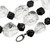 Peter Suchy 435.00 Carat Natural Rough Quartz Crystal Black Tourmaline Necklace
