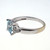 1.05 Carat Aqua Diamond White Gold Ring 