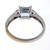 1.05 Carat Aqua Diamond White Gold Ring 