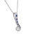 EGL Certified 1.00 Carat Diamond White Gold Swirl Pendant Necklace