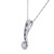 EGL Certified 1.00 Carat Diamond White Gold Swirl Pendant Necklace