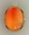 Estate 1930 14k Yellow Gold Shell Coral Heart Cameo Oval Pendant Woman Profile