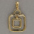Vintage 14k Gold 8 Sided 16 Natural Fancy Yellow Diamond Pendant Hanging Center 