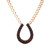 2.50 Carat Garnet Victorian 1900's Rose Gold Antique Horseshoe Pendant Necklace