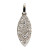 Vintage Estate 1900 Victorian Platinum .15ct Diamond Pendant Bead Set