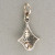 Art Deco Filigree 14K White Gold Filigree Pendant 0.28CT Old Mine Cut Diamonds