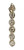 Estate 1890 Old Mine Cut 6 Diamond Infinity Or Swirl Design Platinum Pendant