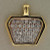 Vintage Diamond Shape 6 Sided 40 Pave Set Round Diamond 14k .80ct  Gold Pendant