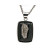 Estate 14k White Gold Collectors Grade Black Agate Druzy Platinum Pendant Chain