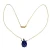 Vintage Estate Bright Blue Lapis 18k Turtle Necklace 16 Inches