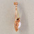 Vintage Retro 14k Pink Green Gold Flower Pendant Blue Green Opal