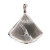 Vintage Estate 44.04ct Manifestor 18k White Gold Quartz Crystal Pendant