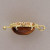Vintage Tiger Eye .10ct Sapphire 14k Turtle Pendant Catch