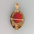 Vintage 1830's Victorian Oval Hard Stone Carnelian Cameo 14k Gold Pin Pendant