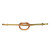 Vintage Designer Udall & Ballou 14k Pink Green Gold Retro Deco Love Knot Pin