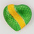 Tiffany + Co 18k Yellow Gold Green Yellow Enamel Heart Pin